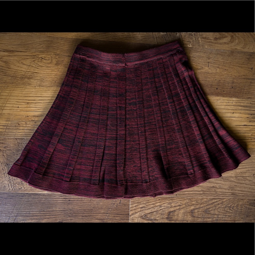 Burgundy Knit Skirt